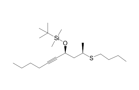 tert-Butyl(((2R,4S)-2-(butylthio)dec-5-yn-4-yl)oxy)dimethylsilane