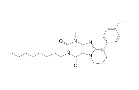 9-(4-ethylphenyl)-1-methyl-3-octyl-6,7,8,9-tetrahydropyrimido[2,1-f]purine-2,4(1H,3H)-dione