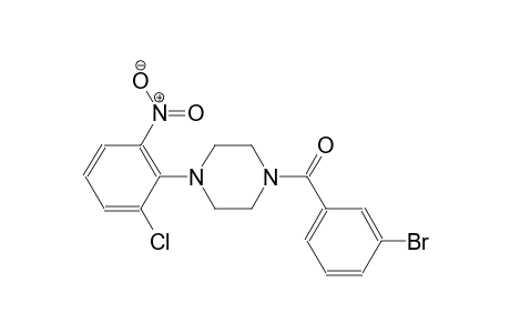piperazine, 1-(3-bromobenzoyl)-4-(2-chloro-6-nitrophenyl)-