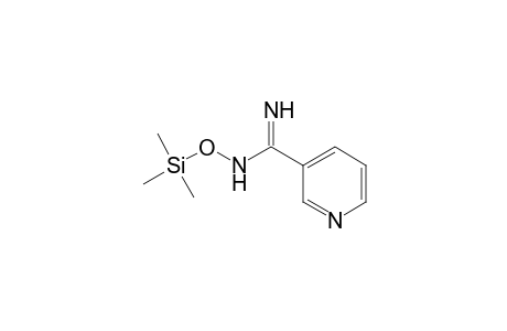 3-Pyridinecarboximidamide, N-[(trimethylsilyl)oxy]-
