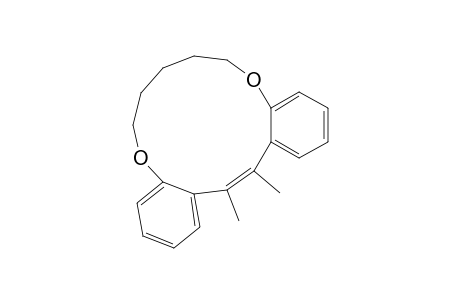 6H-Dibenzo[h,l][1,7]dioxacyclotridecin, 7,8,9,10-tetrahydro-16,17-dimethyl-, (Z)-