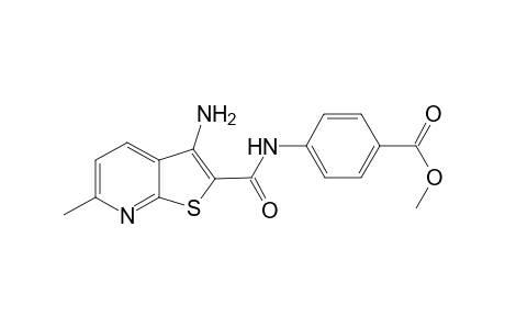 Benzoic acid, 4-[[(3-amino-6-methylthieno[2,3-b]pyridin-2-yl)carbonyl]amino]-, methyl ester
