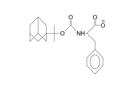 N-[1-(1-Adamantyl)-1-methyl-ethoxycarbonyl]-phenyl-alanine anion