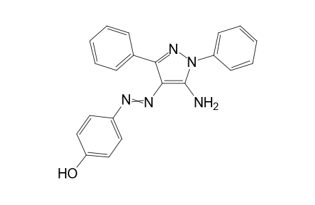 5-Amino-4-(p-hydroxyphenylazo)-1,3-diphenylpyrazole