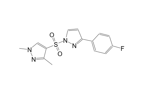 4-{[3-(4-fluorophenyl)-1H-pyrazol-1-yl]sulfonyl}-1,3-dimethyl-1H-pyrazole