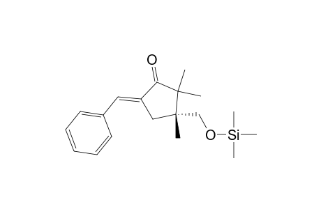 Cyclopentanone, 2,2,3-trimethyl-5-(phenylmethylene)-3-[[(trimethylsilyl)oxy]methyl]-, (R)-