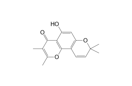 5-Hydroxy-2,3,8,8-tetramethyl-4H,8H-benzo[1,2-b : 3,4-b']dipyran-4-one