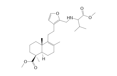 Methyl (1S,4aS,8aR)-5-{2-[2-(1-methoxy-3-methyl-1-oxobutan-2-ylaminomethyl)furan-3-yl]-ethyl}-1,4a,6-trimethyl-1,2,3,4,4a,7,8,8a-octahydronaphthalene-1-carboxylate