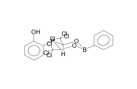 2-PHENYL-4,6-(BIS(TRICHLOROMETHYL)-5-ORTHO-HYDROXYPHENYL-1,3,2,5-DIOXABORA)PHOSPHORINANE