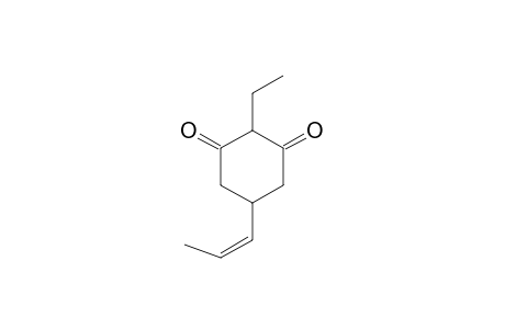 2-Ethyl-5-[(Z)-1-propenyl]-1,3-cyclohexanedione