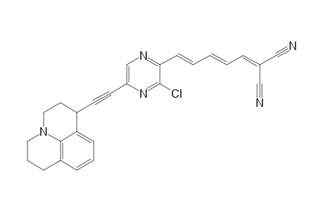 (3E,5E)-1,1-Dicyano-6-[3'-chloro-5'-(julolidin-1-ylethynyl)pyrazin-2'-yl]-hexa-1,3,5-triene
