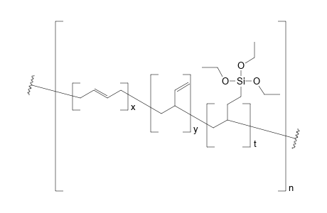 Polybutadiene grafted triethoxysilane