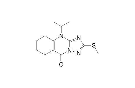 2-methylsulfanyl-4-propan-2-yl-5,6,7,8-tetrahydro-[1,2,4]triazolo[5,1-b]quinazolin-9-one