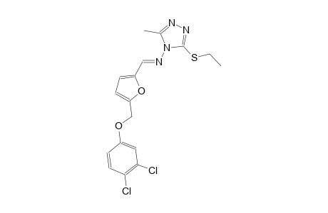 N-((E)-{5-[(3,4-dichlorophenoxy)methyl]-2-furyl}methylidene)-3-(ethylsulfanyl)-5-methyl-4H-1,2,4-triazol-4-amine