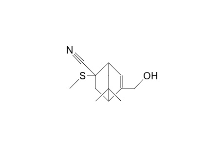 8,8-Dimethyl-2-exo-cyano-2-endo-thiomethyl-5-methoxy-bicyclo-[2.2.2]-5-octene