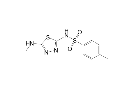 Benzenesulfonamide, 4-methyl-N-[5-(methylamino)-1,3,4-thiadiazol-2-yl]-