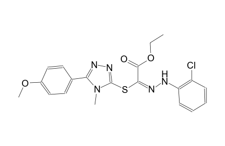 ethyl (2E)-[(2-chlorophenyl)hydrazono]{[5-(4-methoxyphenyl)-4-methyl-4H-1,2,4-triazol-3-yl]sulfanyl}ethanoate