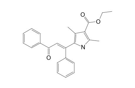 ETHYL-2,4-DIMETHYL-5-(3'-OXO-1',3'-DIPHENYLPROP-1'-ENYL)-1H-PYRROLE-3-CARBOXYLATE