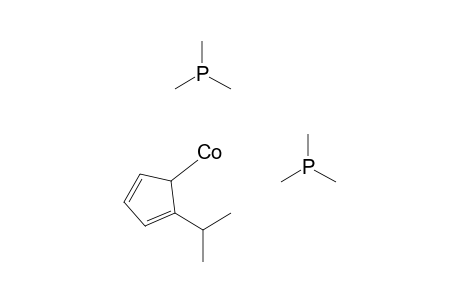Cobalt, [(1,2,3,4,5-.eta.)-1-(1-methylethyl)-2,4-cyclopentadien-1-yl]bis(trimethylphosphine)-