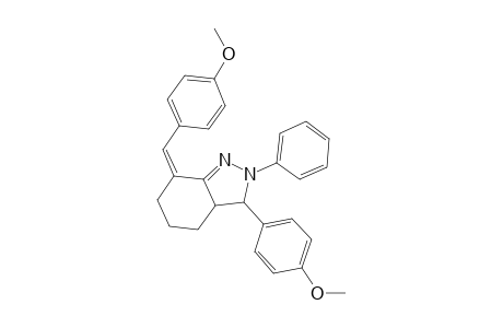 7-(4-Methoxy-benzylidene)-3-(4-methoxy-phenyl)-2-phenyl-3,3a,4,5,6,7-hexahydro-2H-indazole