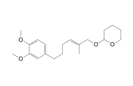 (E)-2-methyl-6-(3,4-dimethoxyphenyl)-2-hexenol tetrahydropyranyl ether