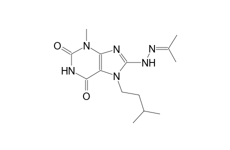 7-isopentyl-3-methyl-8-[2-(1-methylethylidene)hydrazino]-3,7-dihydro-1H-purine-2,6-dione