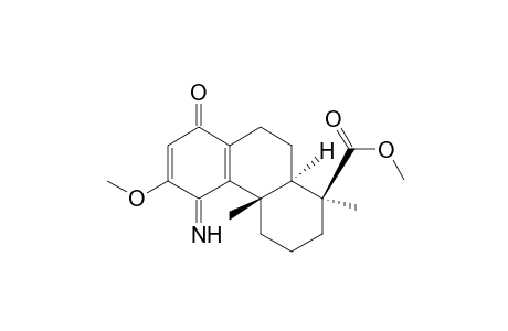 1-Phenanthrenecarboxylic acid, 1,2,3,4,4a,5,8,9,10,10a-decahydro-5-imino-6-methoxy-1,4a-dimethyl-8-oxo-, methyl ester, [1S-(1.alpha.,4a.alpha.,10a.beta.)]-