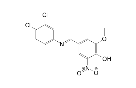 phenol, 4-[(E)-[(3,4-dichlorophenyl)imino]methyl]-2-methoxy-6-nitro-