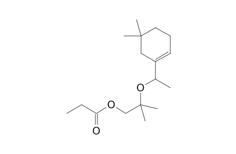 2'-[1"-(5'',5"'-Dimethylcyclohexyl-1"'-enyl)ethoxy]-2'-methylpropyl propionate