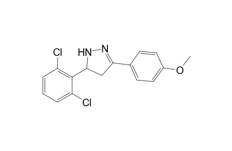 5-(2,6-Dichlorophenyl)-4,5-dihydro-3-(4-methoxyphenyl)-1H-pyrazole