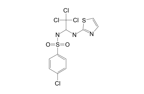 N-[2,2,2-TRICHLORO-1-(2-THIAZOLAMINO)-ETHYL]-4-CHLOROBENZENESULFONAMIDE