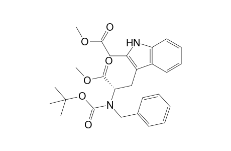 (2S)-2-[benzyl(tert-butoxycarbonyl)amino]-3-[2-(2-keto-2-methoxy-ethyl)-1H-indol-3-yl]propionic acid methyl ester