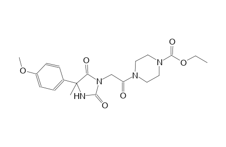 1-piperazinecarboxylic acid, 4-[[4-(4-methoxyphenyl)-4-methyl-2,5-dioxo-1-imidazolidinyl]acetyl]-, ethyl ester