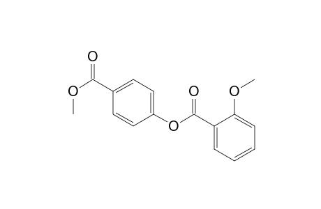 Benzoic acid, 2-methoxy-, 4-(methoxycarbonyl)phenyl ester