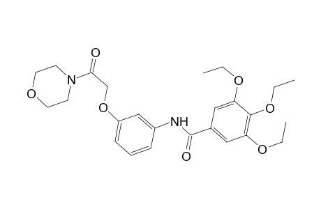 3,4,5-triethoxy-N-[3-(2-keto-2-morpholino-ethoxy)phenyl]benzamide