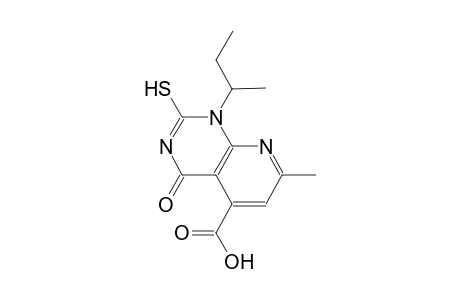 pyrido[2,3-d]pyrimidine-5-carboxylic acid, 1,4-dihydro-2-mercapto-7-methyl-1-(1-methylpropyl)-4-oxo-