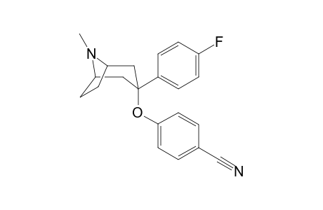 3-(4'-Cyanophenoxy)-3-(4''-fluorophenyl)-8-methyl-8-azabicyclo[3.2.1]octane
