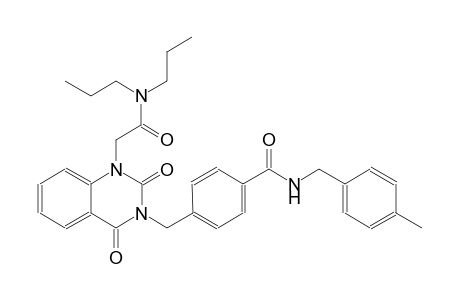 4-[(1-[2-(dipropylamino)-2-oxoethyl]-2,4-dioxo-1,4-dihydro-3(2H)-quinazolinyl)methyl]-N-(4-methylbenzyl)benzamide