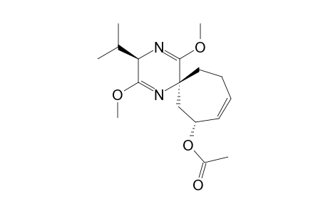 (2R,5S,3'R)-2,5-Dihydro-3,6-dimethoxy-2-isopropylpyrazine-5-spiro(3-acetoxy-4-cycloheptene)
