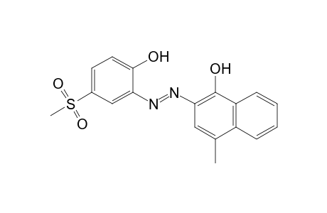 1-Naphthalenol, 2-[2-[2-hydroxy-5-(methylsulfonyl)phenyl]diazenyl]-4-methyl-