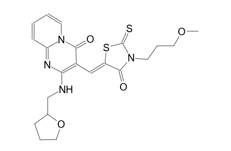 3-{(Z)-[3-(3-methoxypropyl)-4-oxo-2-thioxo-1,3-thiazolidin-5-ylidene]methyl}-2-[(tetrahydro-2-furanylmethyl)amino]-4H-pyrido[1,2-a]pyrimidin-4-one