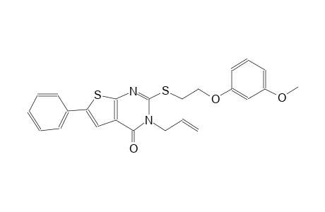 thieno[2,3-d]pyrimidin-4(3H)-one, 2-[[2-(3-methoxyphenoxy)ethyl]thio]-6-phenyl-3-(2-propenyl)-