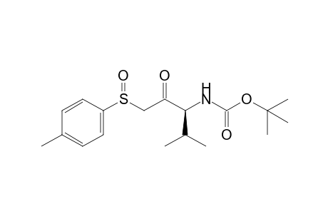 (3S,RS)-N-(tert-Butoxycarbonyl)-3-amino-4-methyl-1-(p-tolylsulfinyl)-2-pentanone