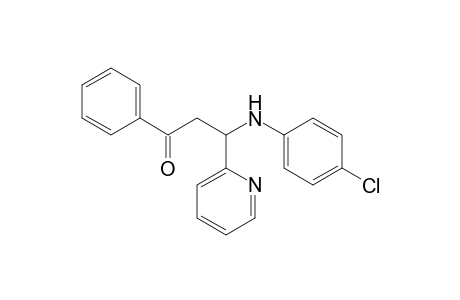 3-[(4-Chlorophenylamino)-1-phenyl-3-(2-pyridyl)propan-1-one