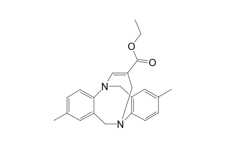 3',3''-Dimethyl-1,5-(endo)-[2''-(ethoxycarbonyl)prop-1"-enediyl]-1,5-diaza-dibenzo[3,4-c : 7,8-c']cyclooctane