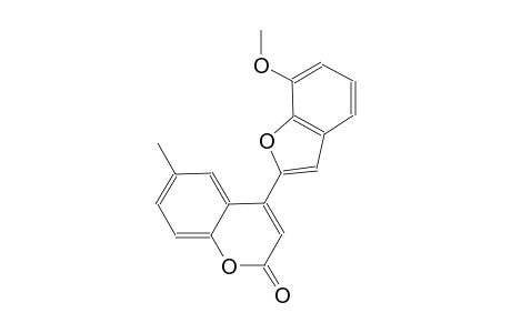 2H-1-benzopyran-2-one, 4-(7-methoxy-2-benzofuranyl)-6-methyl-
