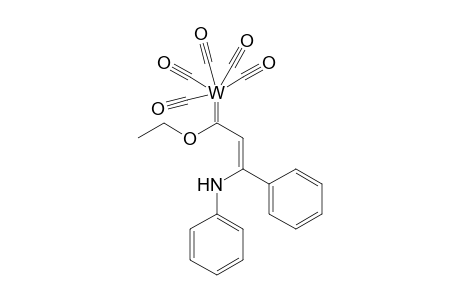 Carbon monoxide;[(Z)-1-ethoxy-3-phenyl-3-phenylazanyl-prop-2-enylidene]tungsten