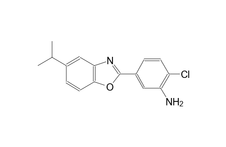 2-chloro-5-(5-isopropyl-1,3-benzoxazol-2-yl)aniline