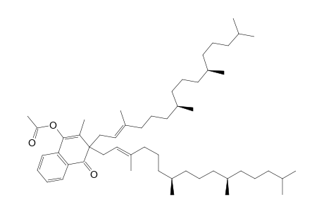 3,4-Dihydro-2-methyl-4-oxo-3,3-bis[(2E,7R,11R)-3,7,11,15-tetramethylhexadec-2-enyl]naphth-1-yl Acetate