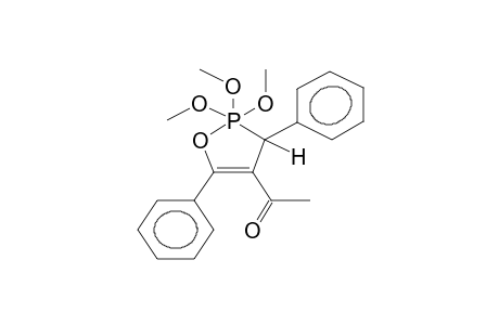 2,2,2-Trimethoxy-3,5-diphenyl-4-acetyl-1,2-oxaphosphol-4-ene